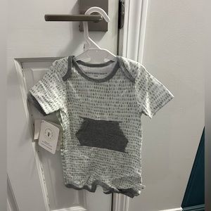 6-9  month boy 2 rompers.  Burt’s Bee brand. Brand new Tags on